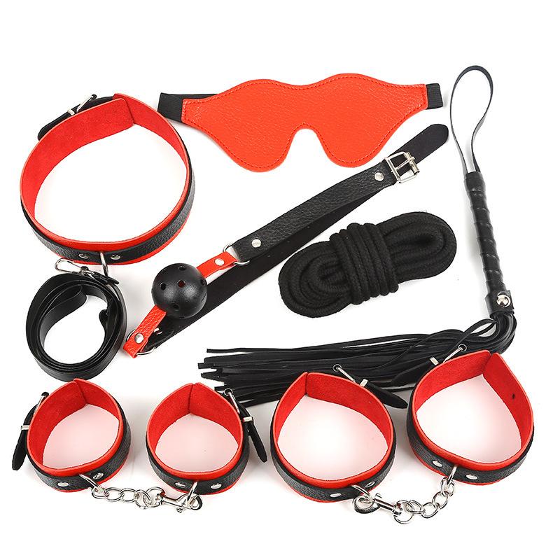 10 Pc. BDSM Bondage Set Beginners Bondage Kit Wrist Ancle Cuffs, Leash,  Whip, Nipple Clamps, Blindfold, Bondage Rope, -  Finland