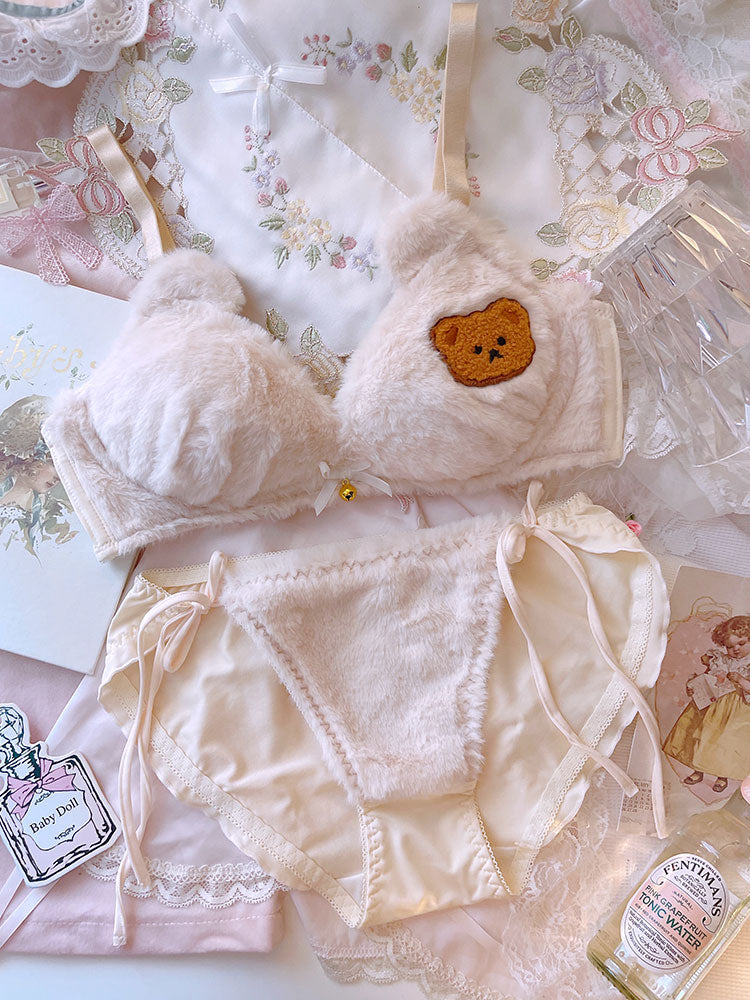 Japanese vintage princess lace embroidery sweet bra set – Sofyee