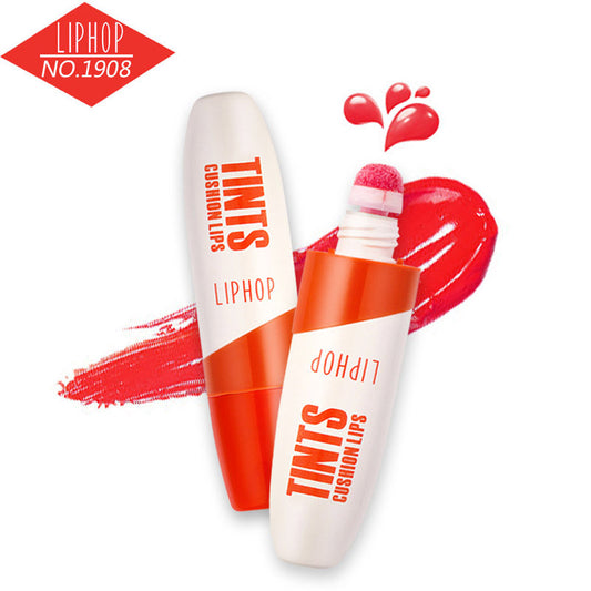 LIPHOP spongy Air Cushion Moisturizer Waterproof Liquid lipstick lip gloss tint